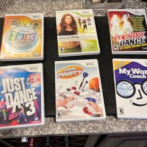 Nintendo WII video games - 6 games package
